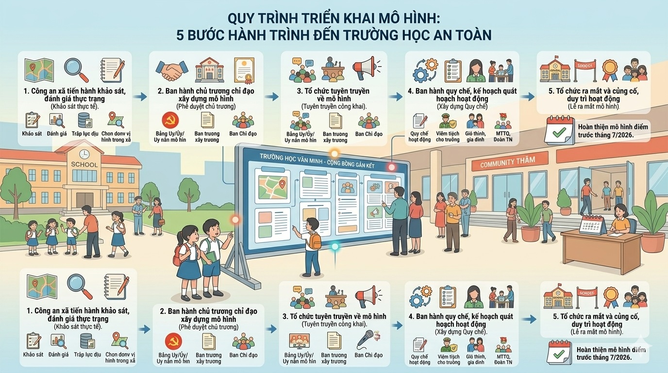 Hoài Đức: Ra mắt mô hình “Trường học văn minh - Cộng đồng gắn kết” để bảo vệ an ninh Tổ quốc- Ảnh 2.