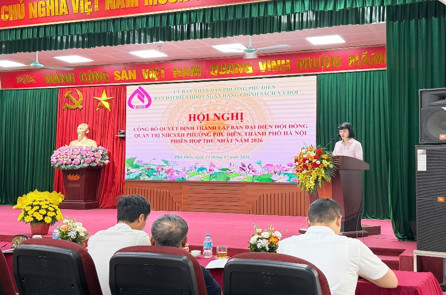 PHƯỜNG PHÚ DIỄN RA MẮT BAN ĐẠI DIỆN HỘI ĐỒNG QUẢN TRỊ NGÂN HÀNG CHÍNH SÁCH XÃ HỘI- Ảnh 1.