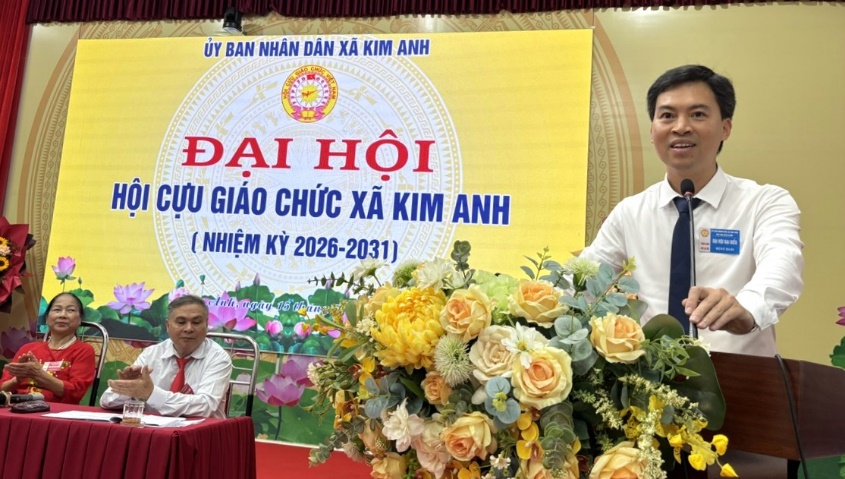 Hội cựu giáo chức xã Kim Anh tổ chức Đại hội đại biểu lần thứ I, nhiệm kỳ 2026-2031
- Ảnh 1.