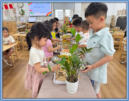 GIỜ ĂN TRƯA CỦA TRẺ - NIỀM VUI VÀ TÌNH YÊU TRONG MỖI BỮA ĂN CỦA TRẺ TẠI TRƯỜNG MẦM NON HOA MAI- Ảnh 4.