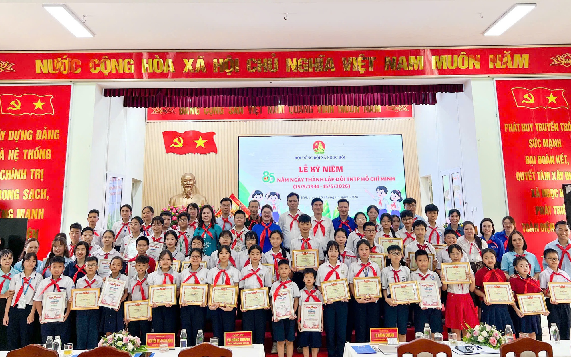 THIẾU NHI NGỌC HỒI TƯNG BỪNG KỶ NIỆM 85 NĂM NGÀY THÀNH LẬP ĐỘI TNTP HỒ CHÍ MINH
