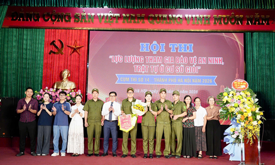 Sôi nổi Hội thi “ Lực lượng tham gia bảo vệ an ninh, trật tự ở cơ sở giỏi” cụm thi đua số 14 thành phố Hà Nội năm 2026- Ảnh 3.