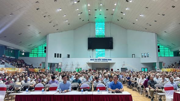 Phường Tương Mai tổ chức quán triệt Nghị quyết số 02-NQ/TW ngày 17/3/2026 của Bộ Chính trị về "Xây dựng và Phát triển Thủ đô Hà Nội trong kỷ nguyên mới"- Ảnh 2.