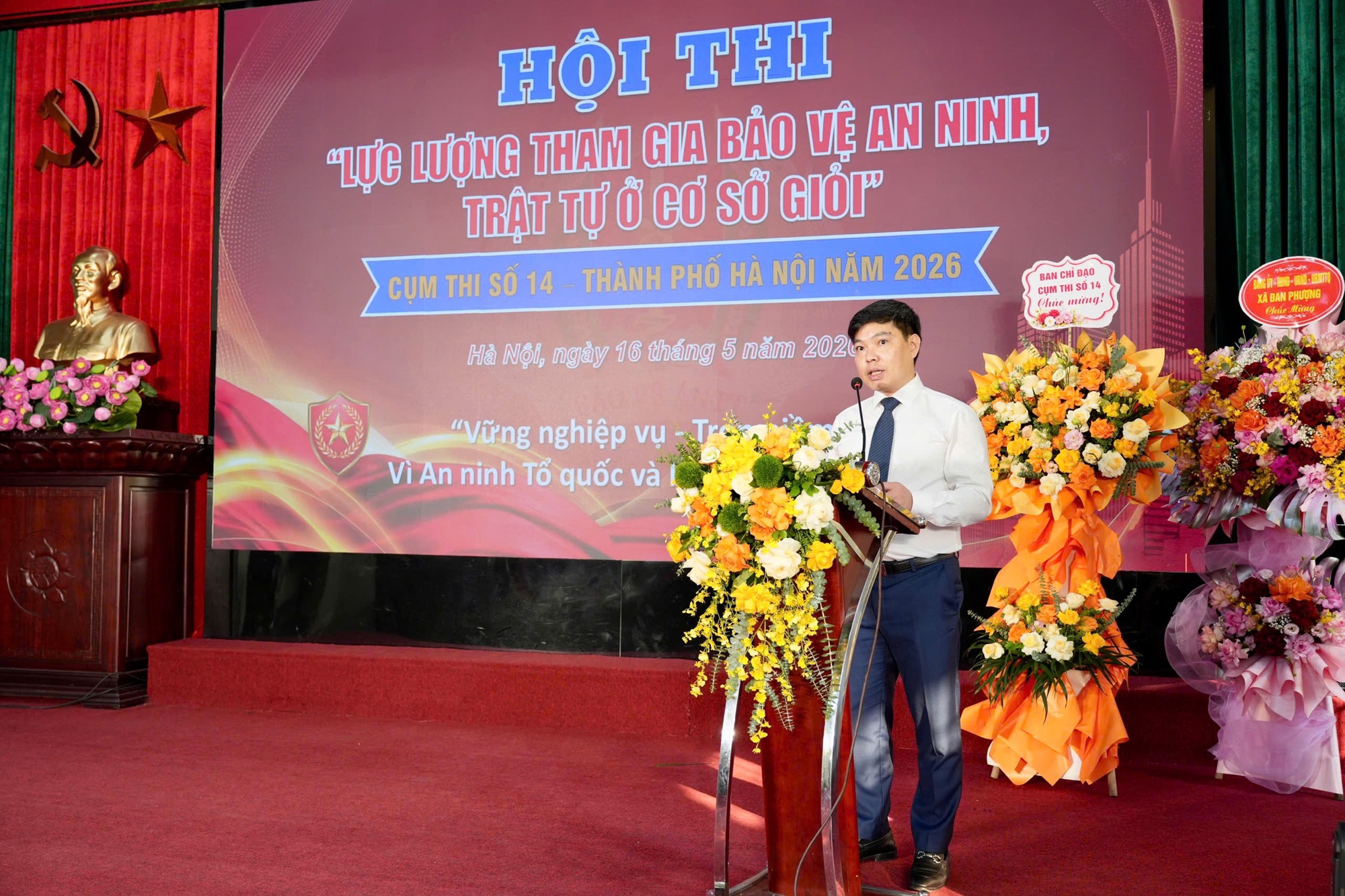 Sôi nổi Hội thi “ Lực lượng tham gia bảo vệ an ninh, trật tự ở cơ sở giỏi” cụm thi đua số 14 thành phố Hà Nội năm 2026- Ảnh 2.