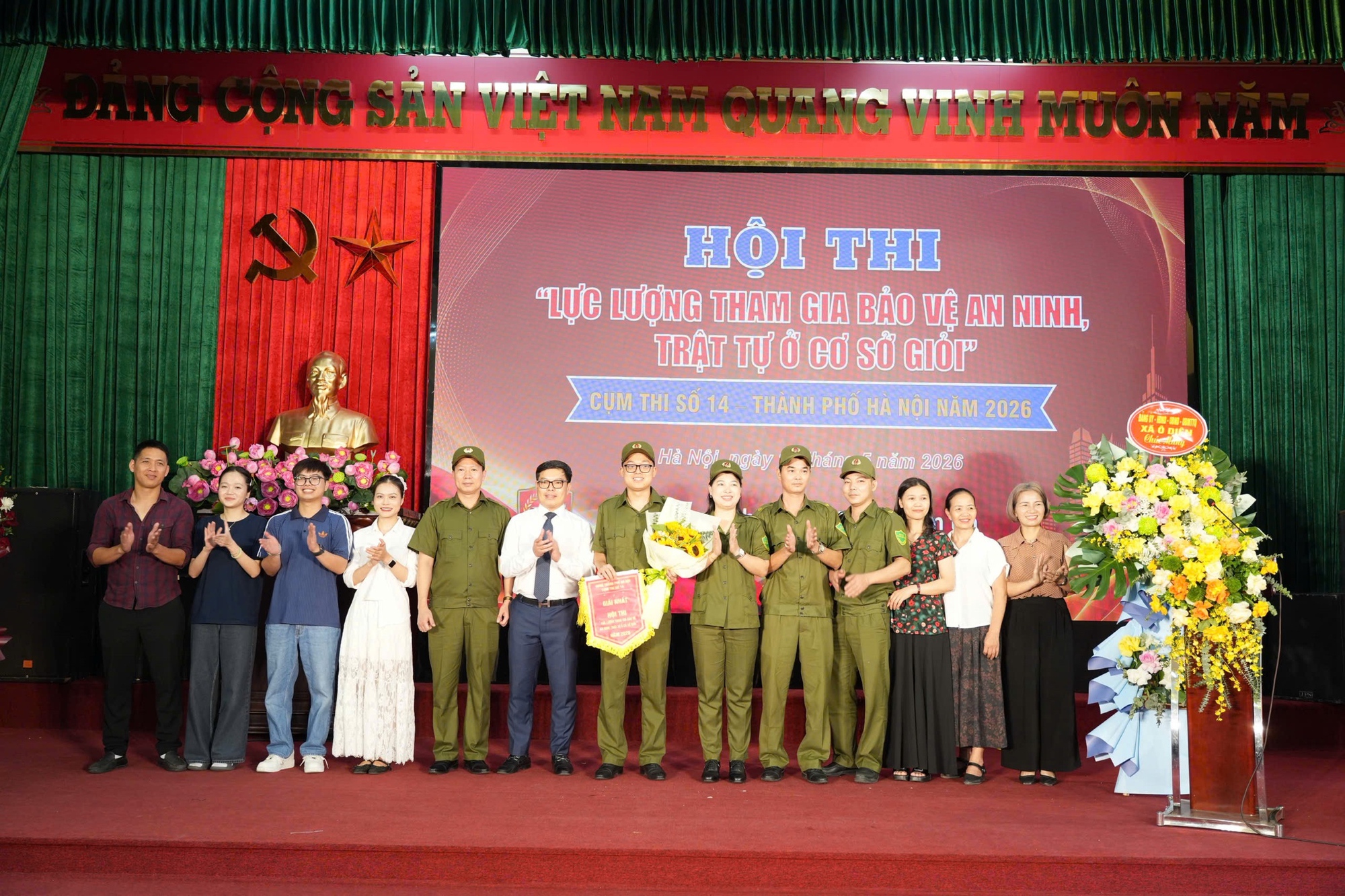 Sôi nổi Hội thi “ Lực lượng tham gia bảo vệ an ninh, trật tự ở cơ sở giỏi” cụm thi đua số 14 thành phố Hà Nội năm 2026- Ảnh 6.