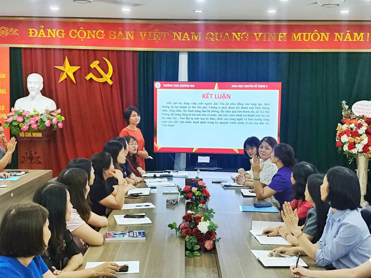 Phường Phương Liệt đưa Nghị quyết số 02-NQ/TW vào sinh hoạt chuyên đề tại chi bộ- Ảnh 3.