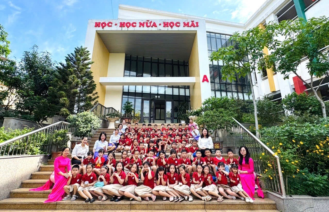 Trường Tiểu học Thuý Lĩnh hân hoan chào đón các bé mầm non Trần Phú đến tham quan, trải nghiệm- Ảnh 1.