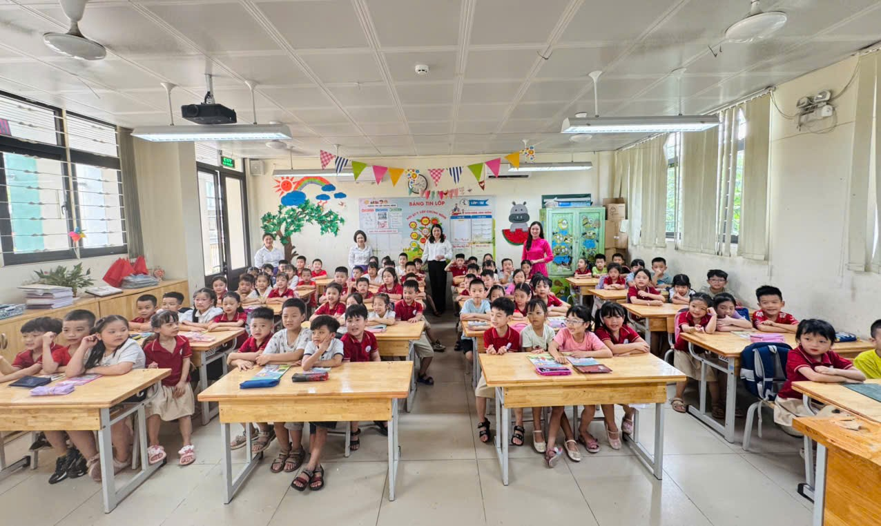 Trường Tiểu học Thuý Lĩnh hân hoan chào đón các bé mầm non Trần Phú đến tham quan, trải nghiệm- Ảnh 4.