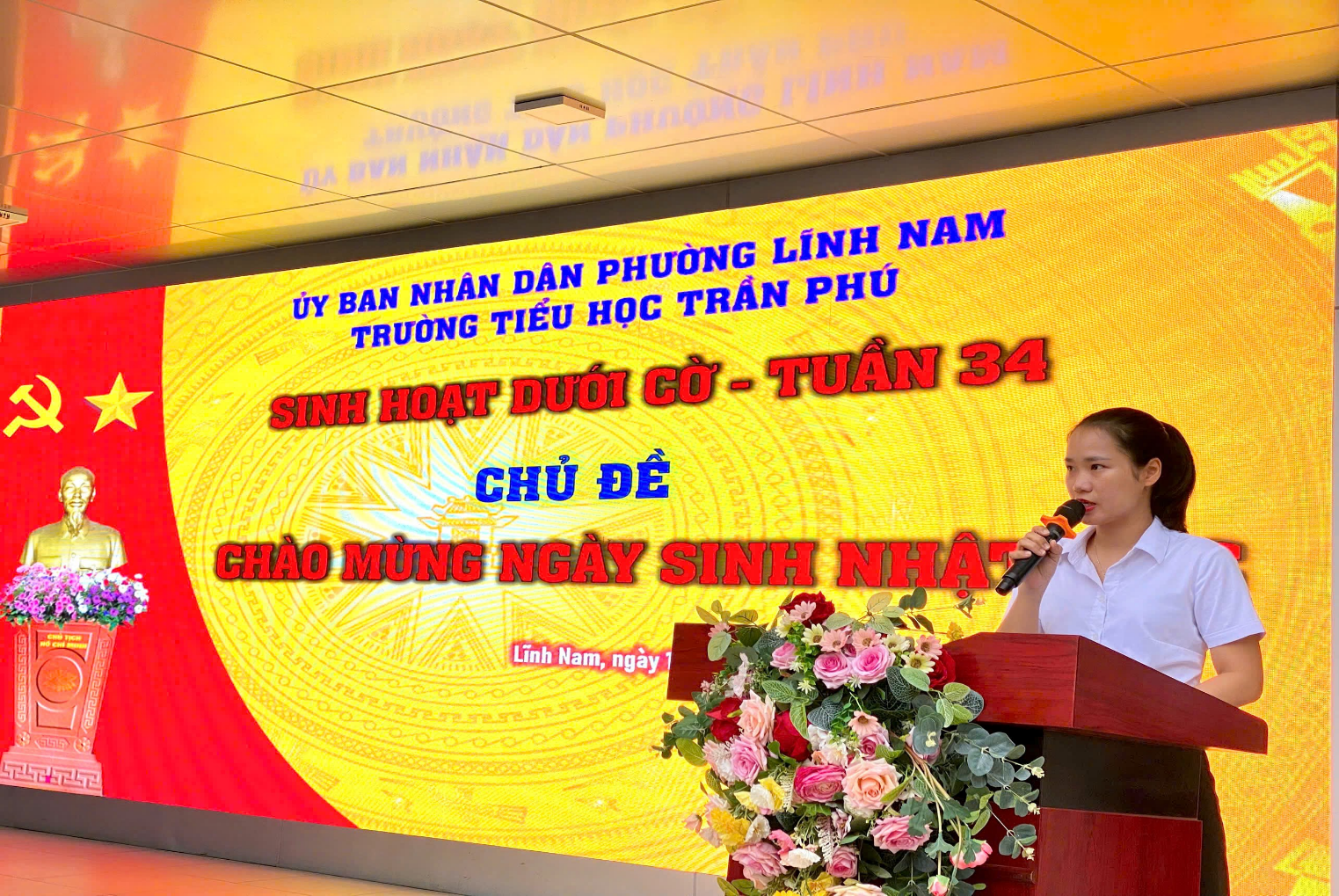 TRƯỜNG TIỂU HỌC TRẦN PHÚ CHÀO MỪNG NGÀY SINH NHẬT BÁC HỒ KÍNH YÊU – LAN TỎA TRUYỀN THỐNG YÊU NƯỚC- Ảnh 1.