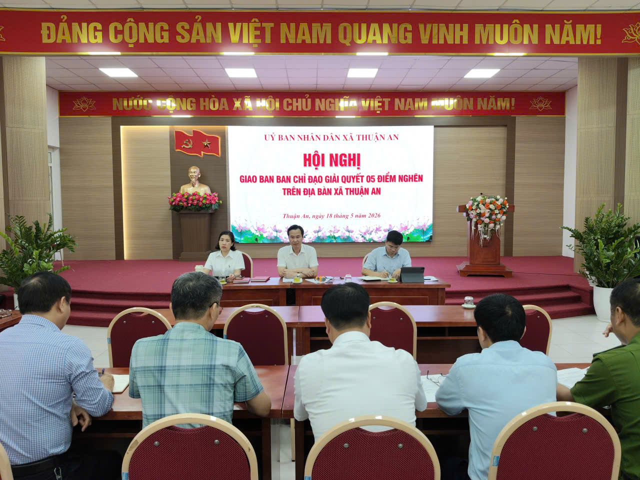 Xã Thuận An tập trung giải quyết 05 điểm nghẽn trên địa bàn- Ảnh 1.