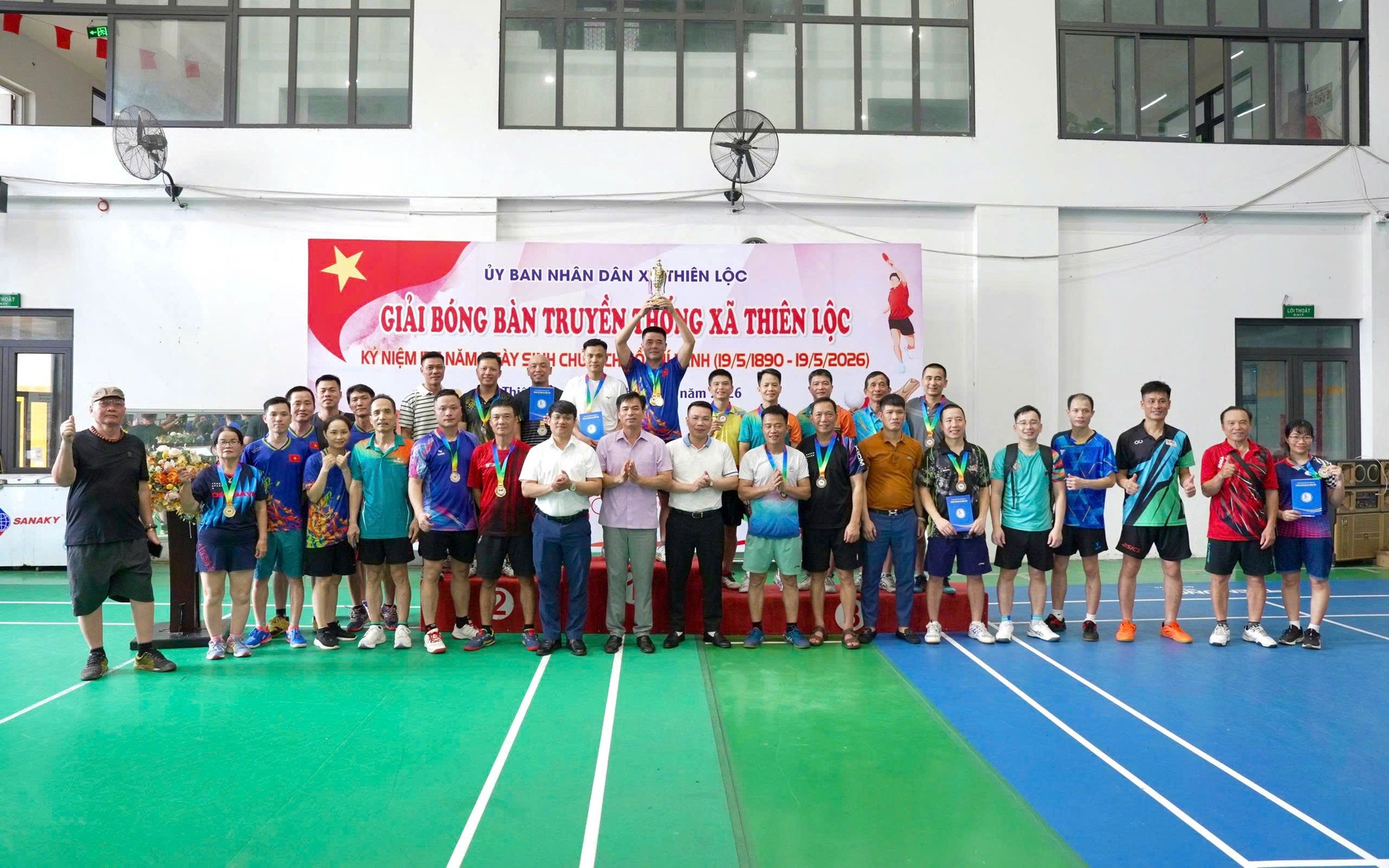 Sôi nổi Giải bóng bàn truyền thống xã Thiên Lộc năm 2026