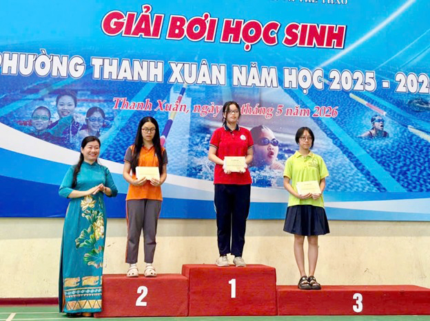 Sôi nổi giải bơi học sinh phường Thanh Xuân năm học 2025-2026- Ảnh 2.