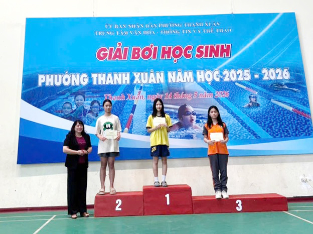 Sôi nổi giải bơi học sinh phường Thanh Xuân năm học 2025-2026- Ảnh 3.