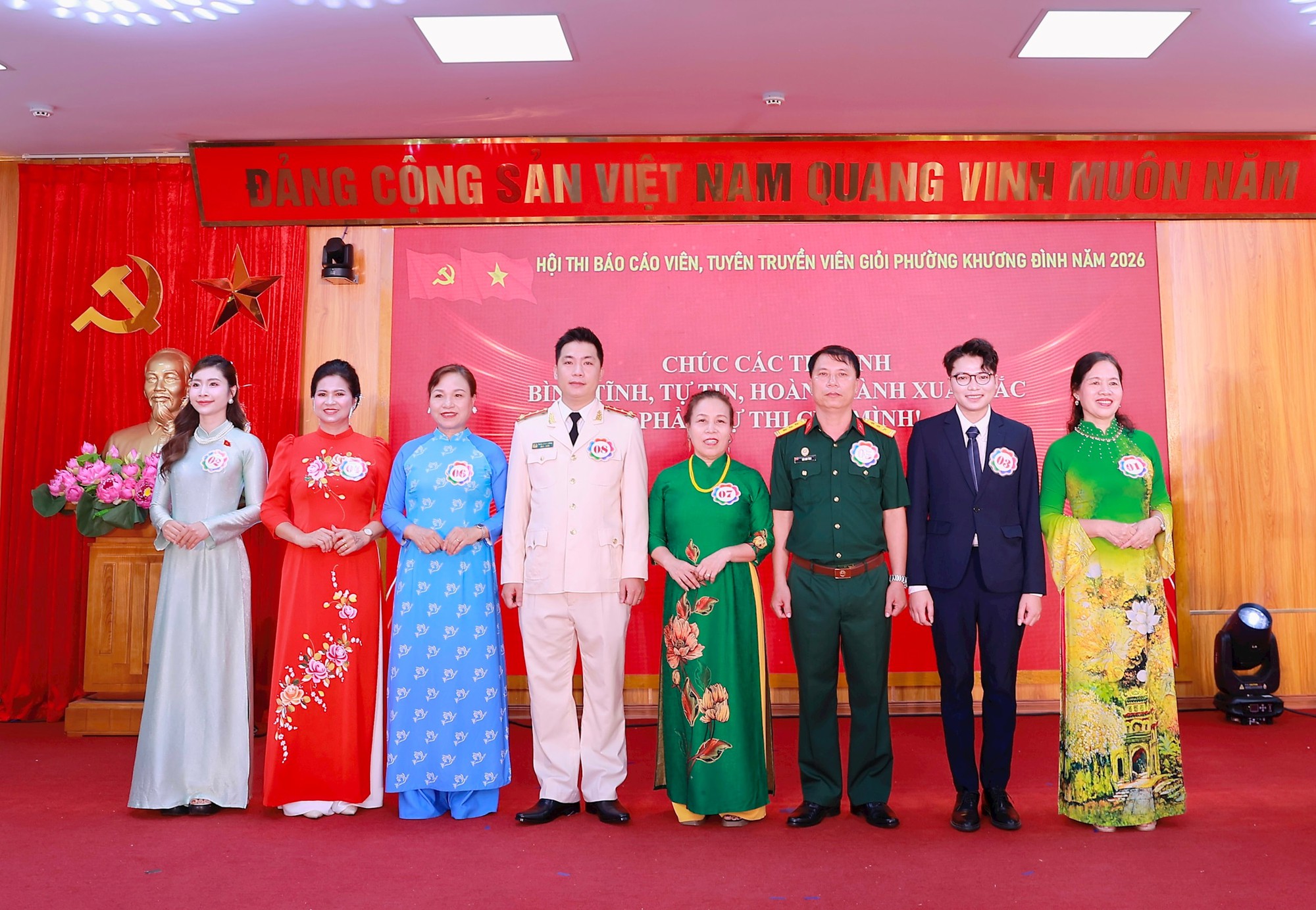 Chung khảo Hội thi báo cáo viên, tuyên truyền viên giỏi phường Khương Đình- Ảnh 2.