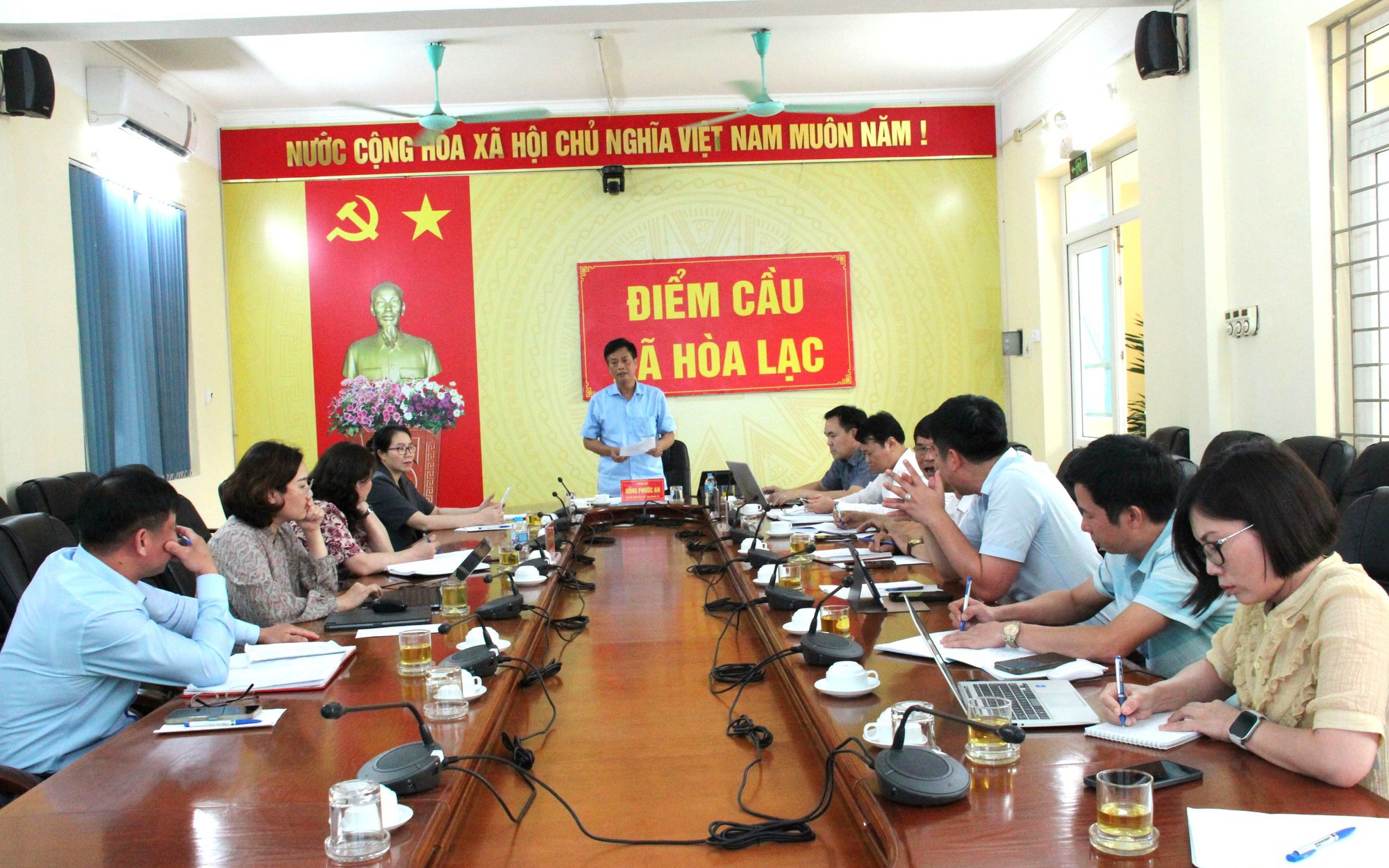 Hòa Lạc tổ chức hội nghị liên tịch chuẩn bị kỳ họp thứ Hai HĐND xã khóa II
