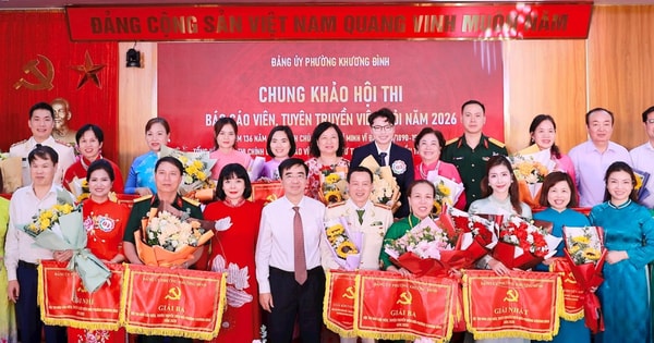 Chung khảo Hội thi báo cáo viên, tuyên truyền viên giỏi phường Khương Đình
