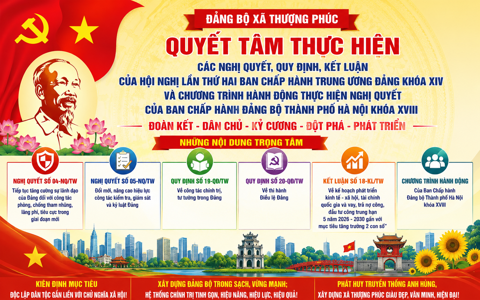 Thượng Phúc đẩy mạnh tuyên truyền, triển khai các nghị quyết, quy định của Trung ương khóa XIV gắn với nhiệm vụ phát triển địa phương