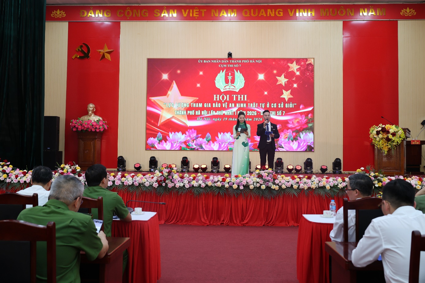 Sôi nổi Hội thi “ Lực lượng tham gia bảo vệ an ninh, trật tự ở cơ sở giỏi” cụm thi số 7 năm 2026- Ảnh 1.