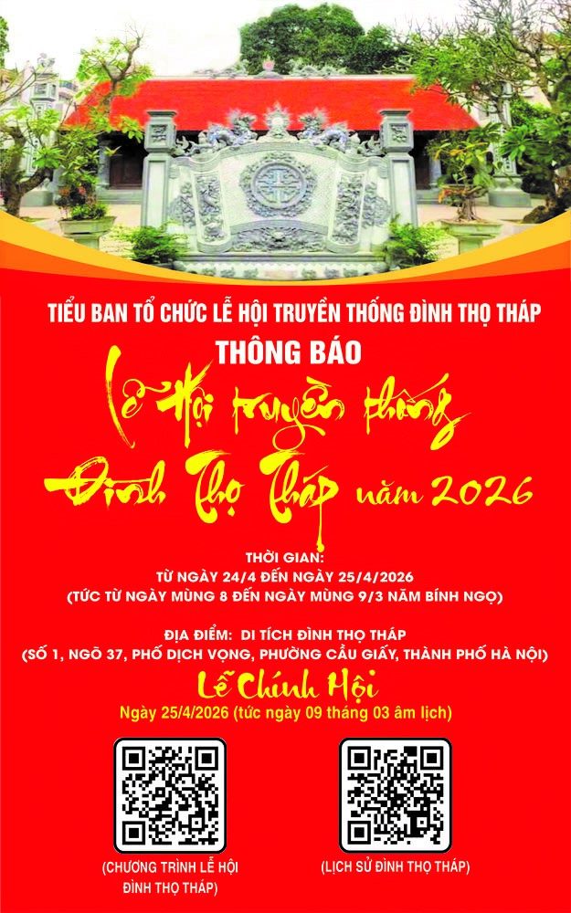 LỄ HỘI TRUYỀN THỐNG ĐÌNH THỌ THÁP NĂM 2026- Ảnh 1.