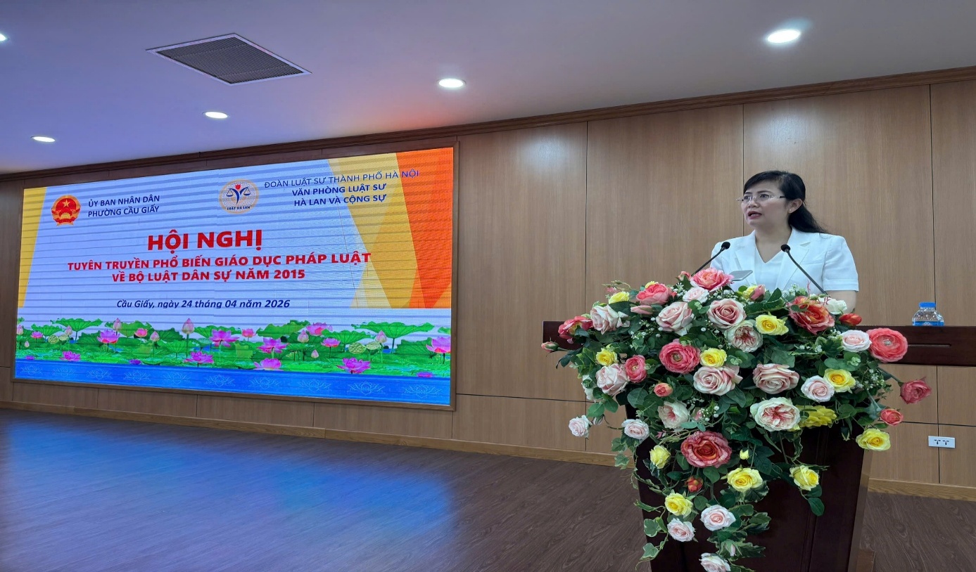 Phường Cầu Giấy đẩy mạnh tuyên truyền pháp luật đưa Bộ Luật Dân sự vào đời sống Nhân dân- Ảnh 2.