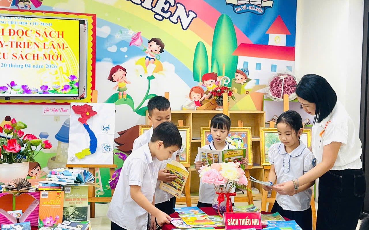 Lan tỏa tri thức – Khơi nguồn khát vọng: Quảng Oai sôi nổi hưởng ứng Ngày Sách và Văn hóa đọc Việt Nam năm 2026