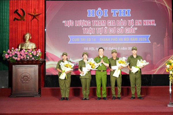 Hoài Đức tham gia Hội thi “ Lực lượng tham gia bảo vệ an ninh, trật tự ở cơ sở giỏi” cụm thi đua số 14 thành phố Hà Nội năm 2026- Ảnh 7.