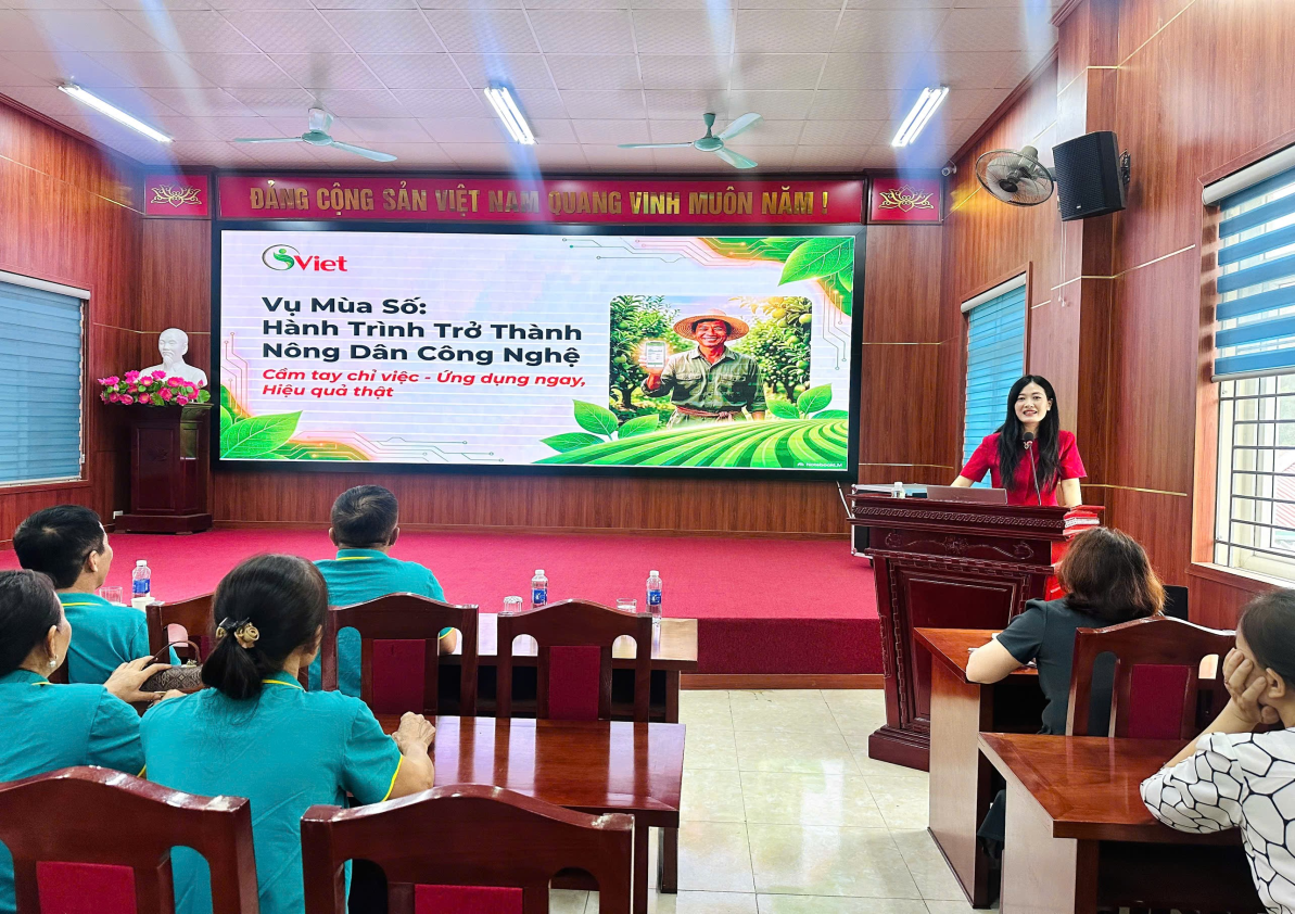 Hội Nông dân xã Diên tổ chức lớp tập huấn chuyển đổi số, ứng dụng công nghệ AI trong truyền thông của Hội.- Ảnh 4.