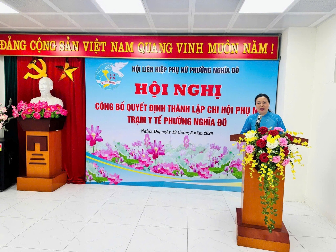 PHƯỜNG NGHĨA ĐÔ RA MẮT CHI HỘI PHỤ NỮ TRẠM Y TẾ PHƯỜNG- Ảnh 2.