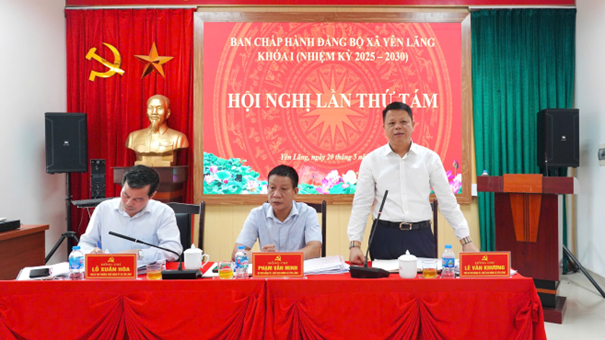 Hội nghị lần thứ Tám Ban Chấp hành Đảng bộ xã Yên Lãng khóa I- Ảnh 2.