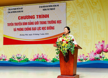 TUYÊN TRUYỀN PHÁP LUẬT VỀ BÌNH ĐẲNG GIỚI VÀ PHÒNG CHỐNG BẠO LỰC HỌC ĐƯỜNG TẠI TRƯỜNG THCS THỊNH LIỆT- Ảnh 3.