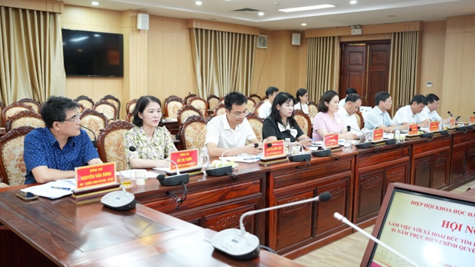 Hoài Đức làm việc với Đoàn khảo sát Hiệp hội Khoa học Hành chính Việt Nam- Ảnh 4.