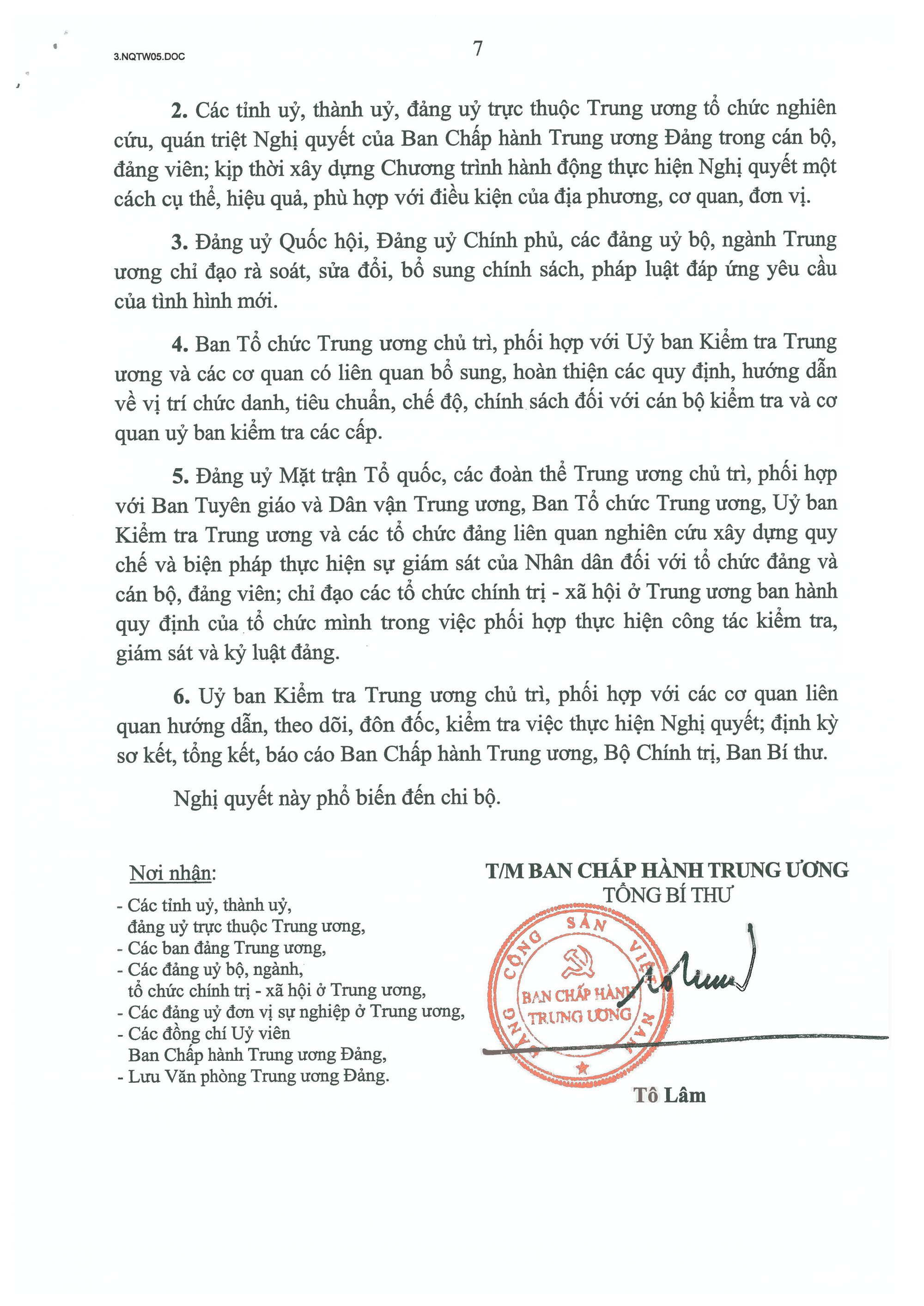 Nghị quyết số 05-NQ/TW Hội nghị Trung ương 2 khóa XIV về đổi mới, nâng cao hiệu lực công tác kiểm tra, giám sát và kỷ luật đảng- Ảnh 8.