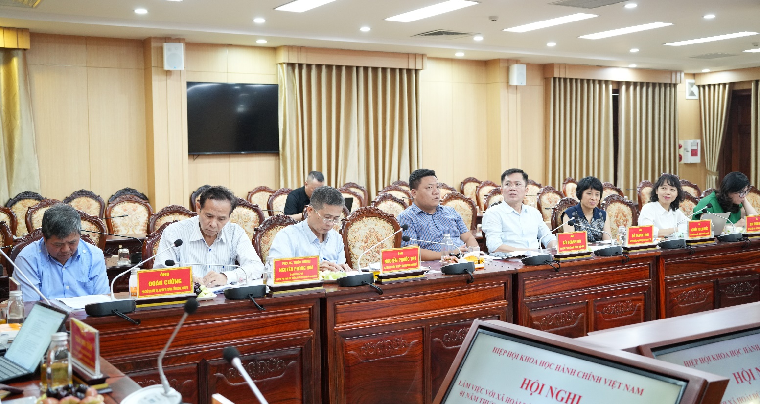 Hoài Đức làm việc với Đoàn khảo sát Hiệp hội Khoa học Hành chính Việt Nam- Ảnh 3.