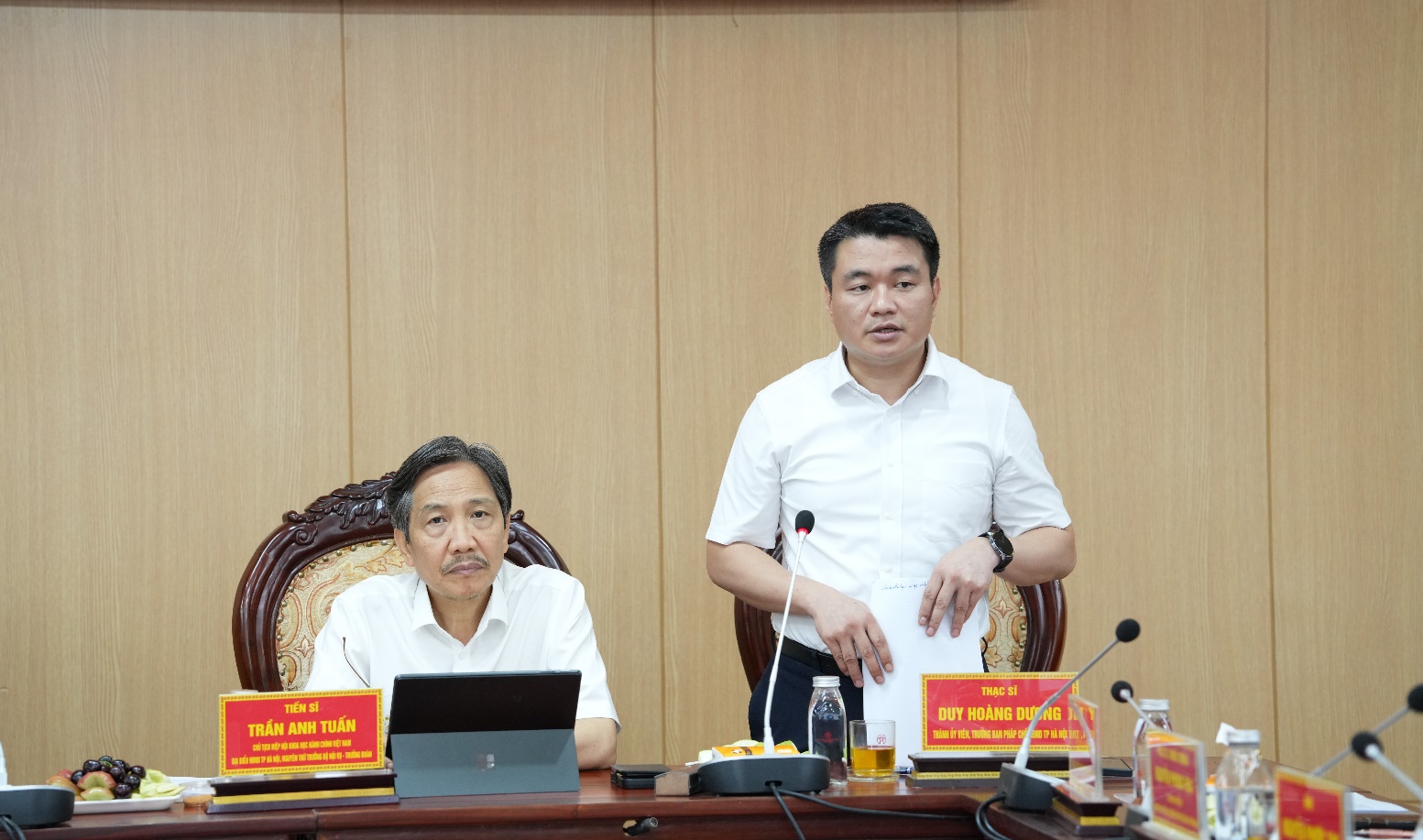 Hoài Đức làm việc với Đoàn khảo sát Hiệp hội Khoa học Hành chính Việt Nam- Ảnh 8.
