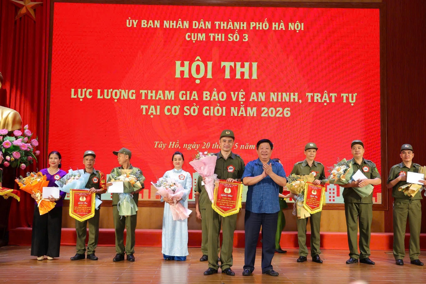 Phường Nghĩa Đô đạt Giải Nhì Hội thi lực lượng tham gia bảo vệ an ninh, trật tự giỏi năm 2026- Ảnh 1.