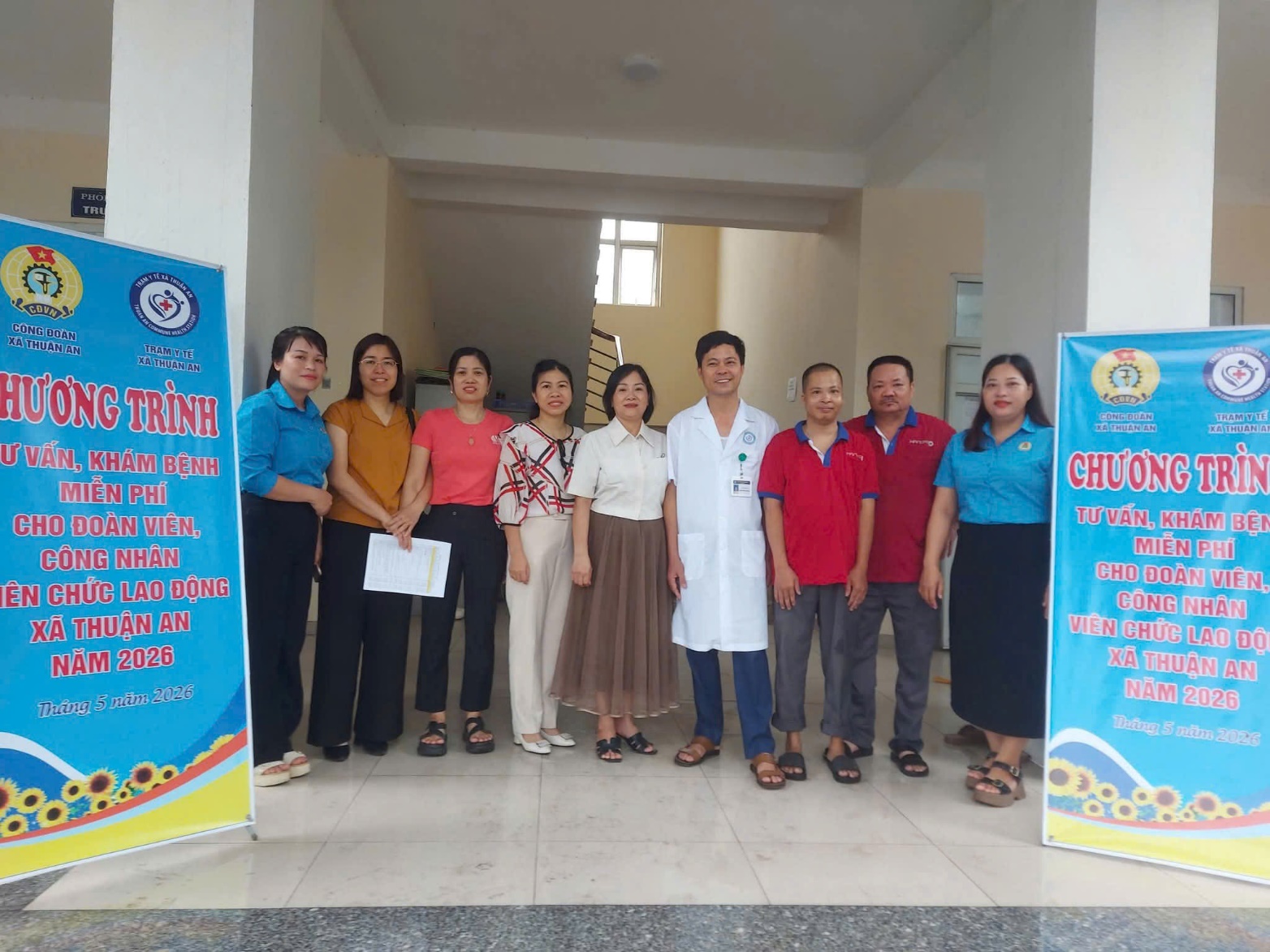 Thiết thực Chương trình miễn phí tầm soát phát hiện sớm bệnh ung thư đường tiêu hóa (CEA) dành cho đoàn viên Công đoàn xã Thuận An- Ảnh 5.