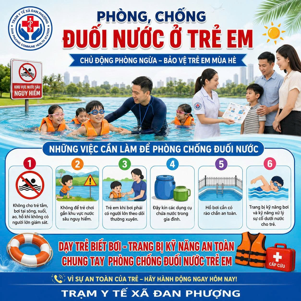Bài tuyên truyền Chủ động phòng, chống đuối nước – Bảo vệ an toàn cho trẻ em mùa hè- Ảnh 1.