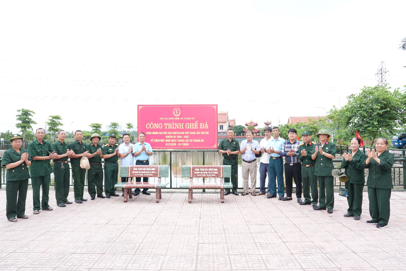 Hội Cựu chiến binh xã Thuận An khánh thành công trình chào mừng Đại hội Hội CCB Việt Nam lần thứ VIII, nhiệm kỳ 2026- 2031; kỷ niệm 1 năm thành lập xã Thuận An- Ảnh 1.