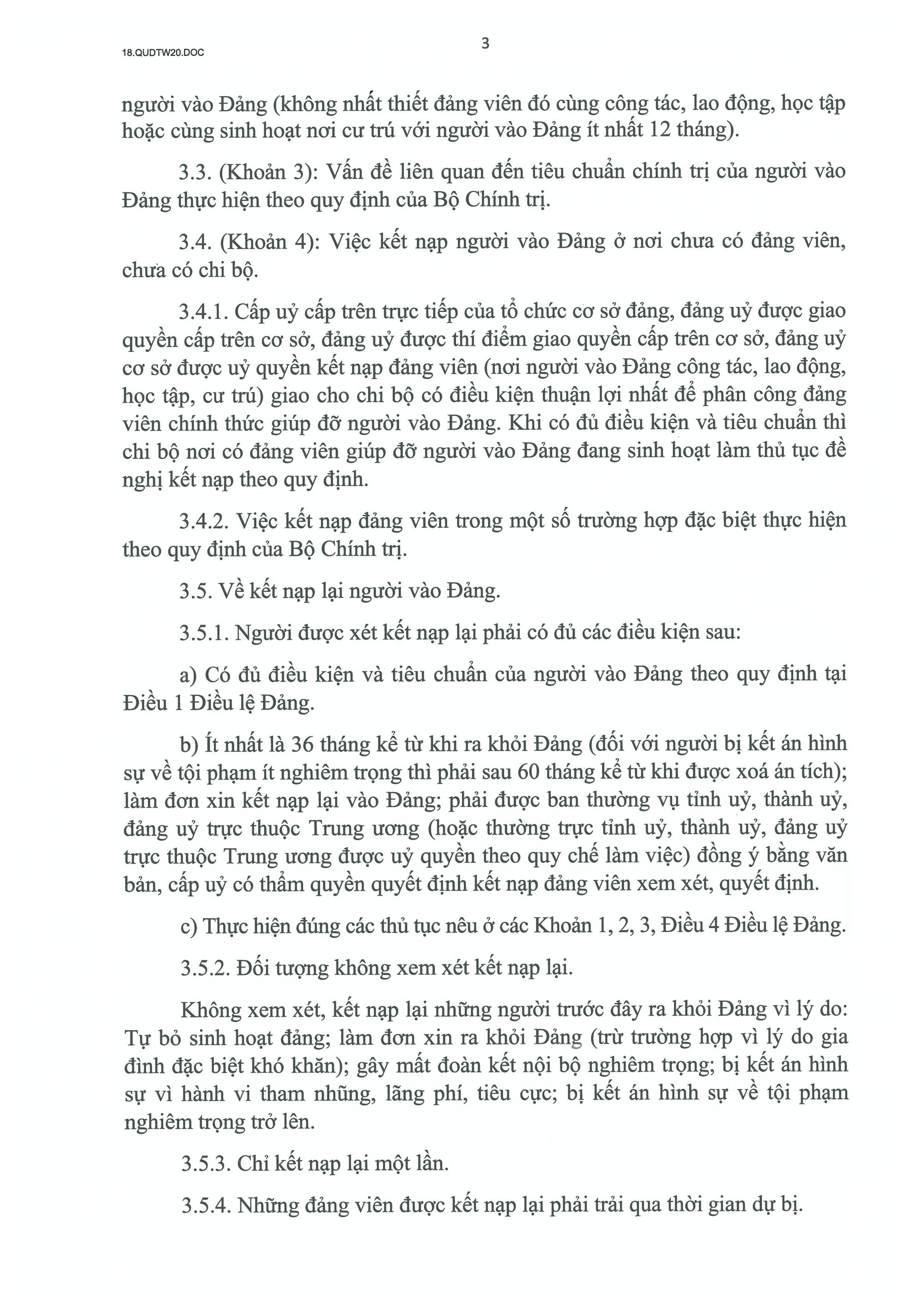 QUY ĐỊNH SỐ 20-QĐ/TW VỀ THI HÀNH ĐIỀU LỆ ĐẢNG- Ảnh 4.