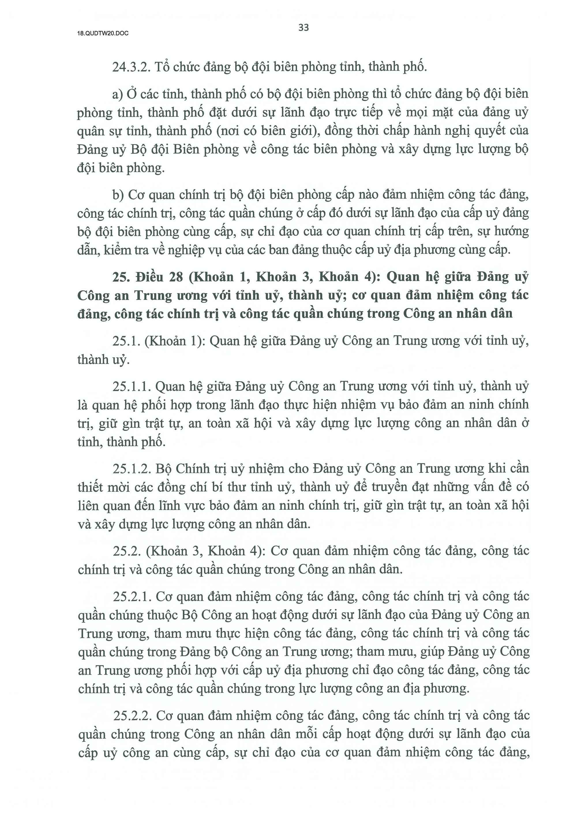 QUY ĐỊNH SỐ 20-QĐ/TW VỀ THI HÀNH ĐIỀU LỆ ĐẢNG- Ảnh 34.
