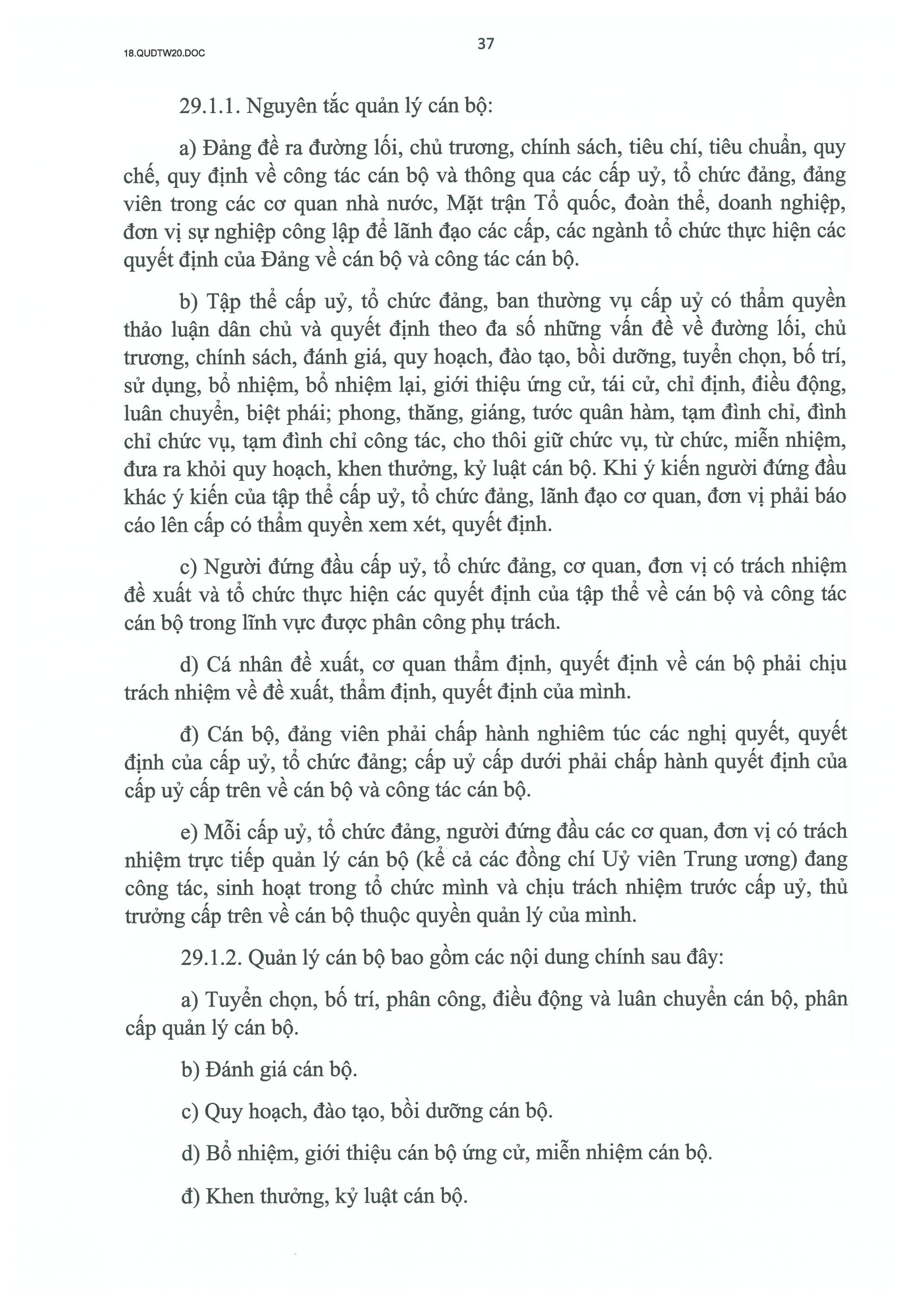 QUY ĐỊNH SỐ 20-QĐ/TW VỀ THI HÀNH ĐIỀU LỆ ĐẢNG- Ảnh 38.