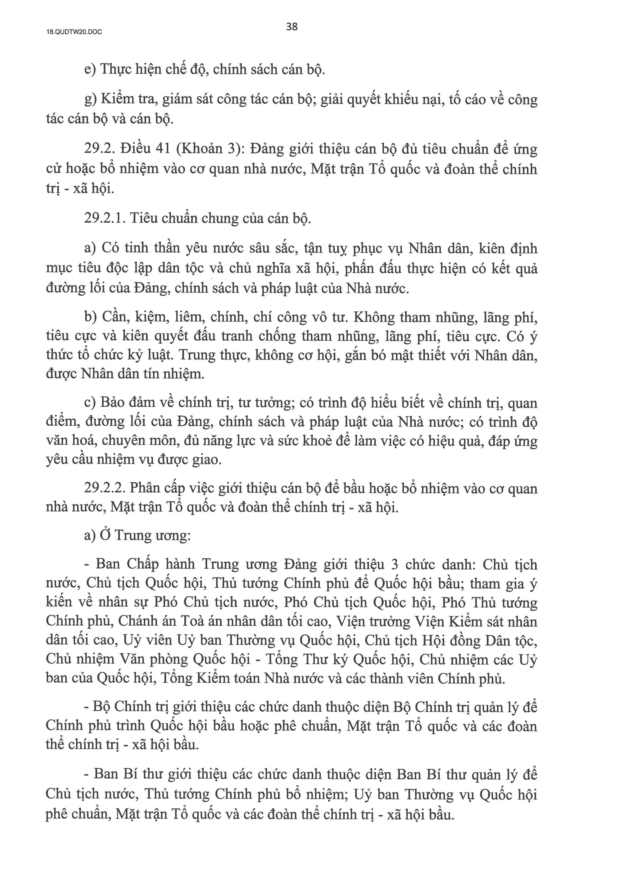 QUY ĐỊNH SỐ 20-QĐ/TW VỀ THI HÀNH ĐIỀU LỆ ĐẢNG- Ảnh 39.