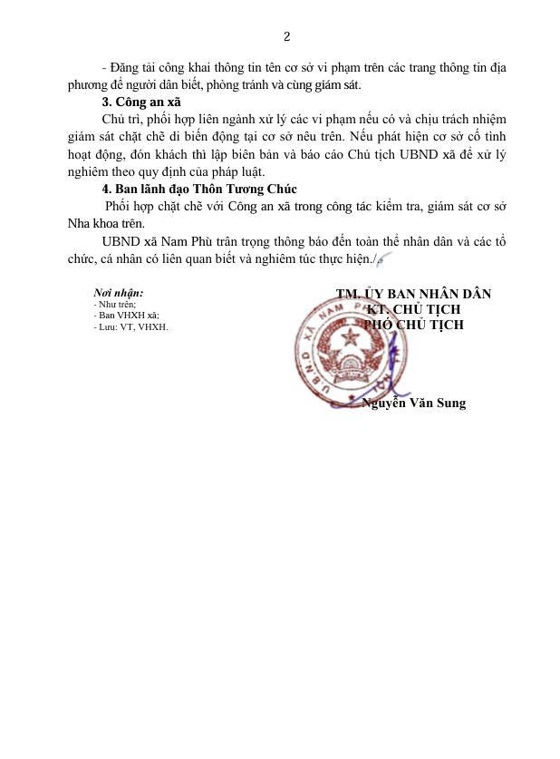 Thông báo số 316/TB-UBND ngày 20/05/2026 của UBND xã Nam Phù- Ảnh 2.