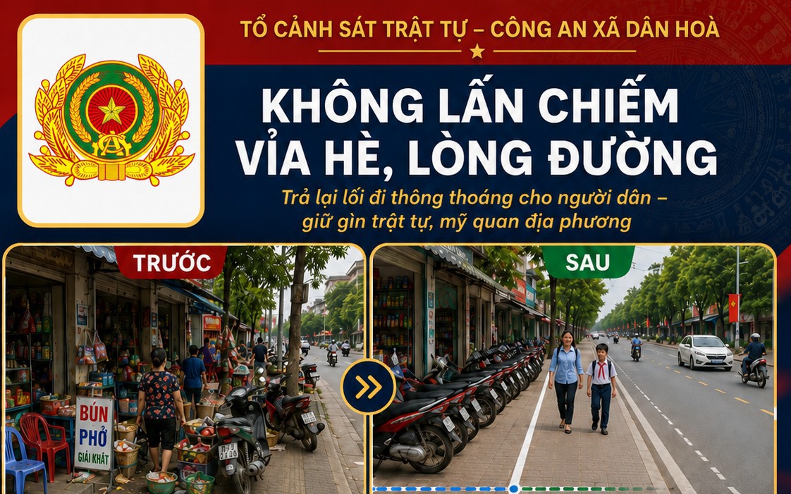 CHẤP HÀNH QUY ĐỊNH VỀ TRẬT TỰ ĐÔ THỊ
Trách nhiệm của mỗi người dân trong xây dựng xã Dân Hoà văn minh, an toàn, sạch đẹp