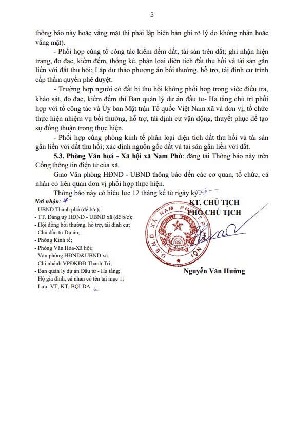Thông báo thu hồi đất số 324/TB-UBND ngày 21/5/2026 của UBND xã Nam Phù- Ảnh 3.