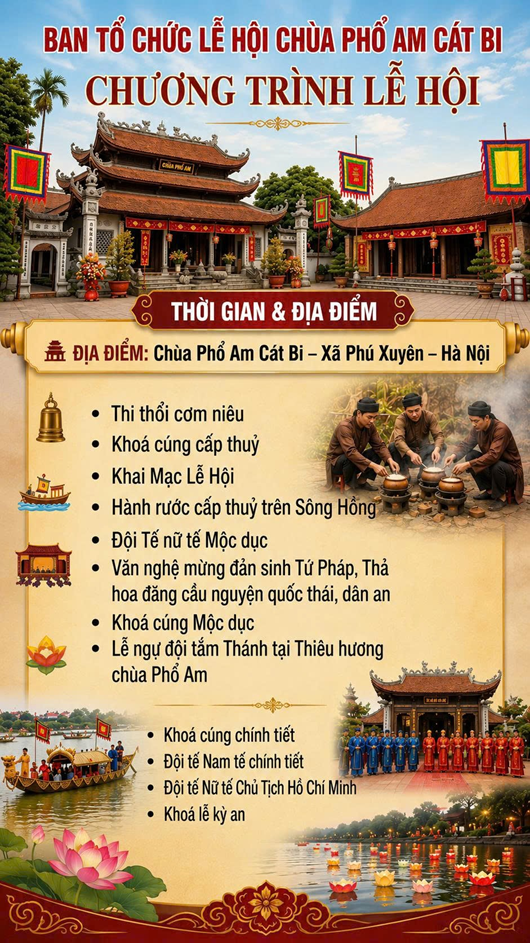 LỄ HỘI TRUYỀN THỐNG CHÙA PHỔ AM – ĐÌNH CÁT BI NĂM 2026- Ảnh 2.