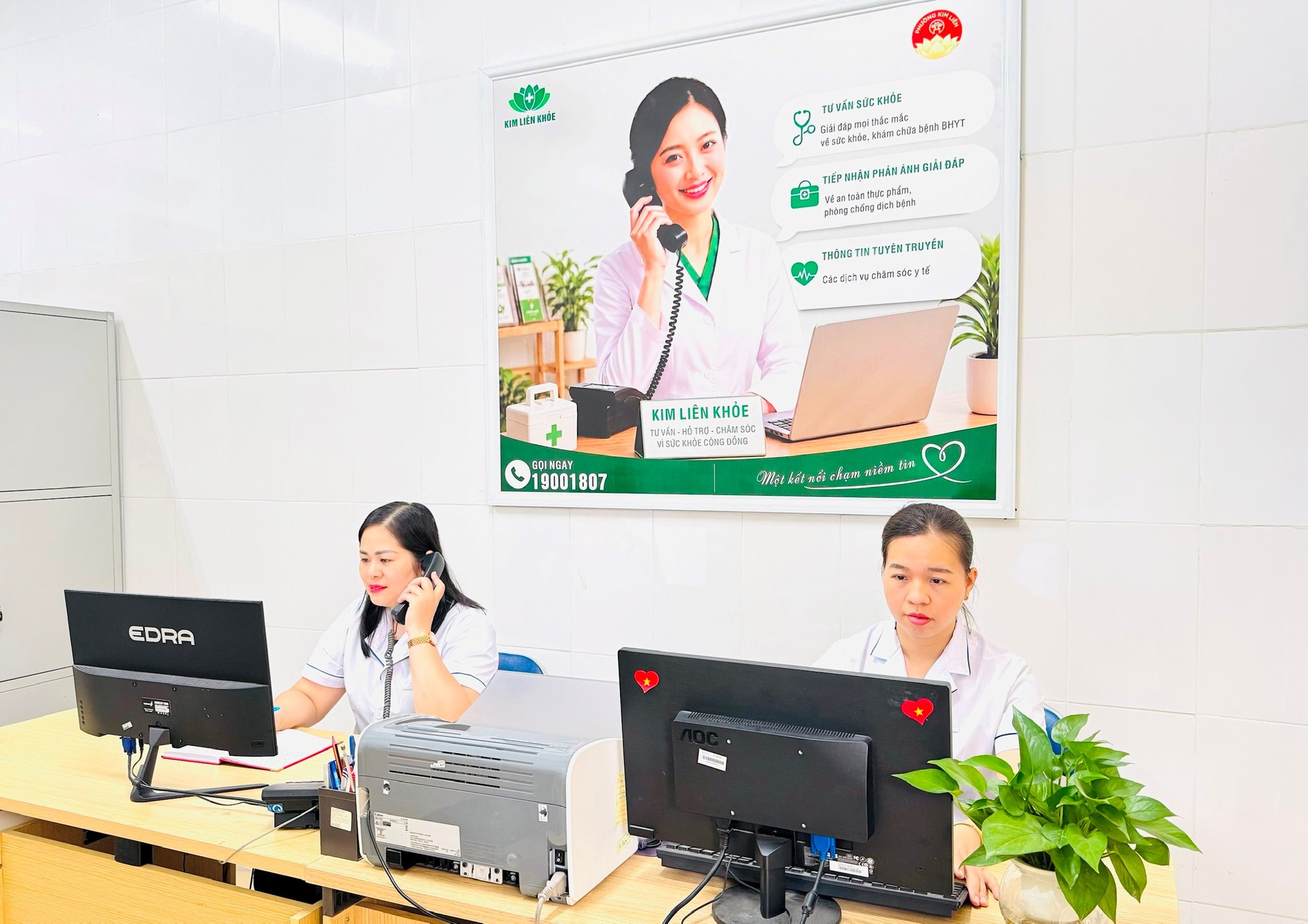 Vận hành Tổng đài “Kim Liên khỏe” để chăm sóc sức khỏe cho người dân- Ảnh 1.