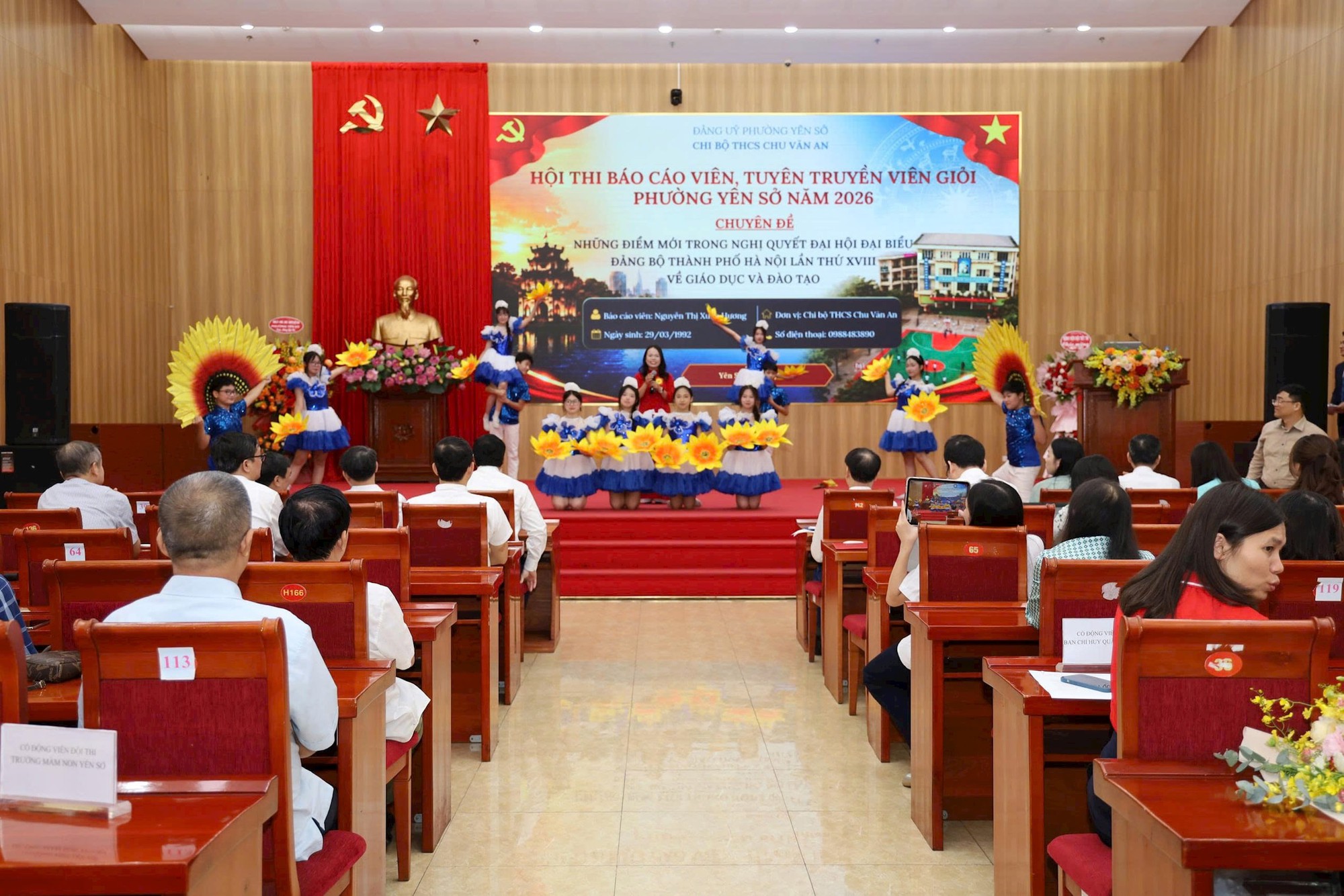  Đảng ủy phường Yên Sở tổ chức Chung khảo Hội thi Báo cáo viên, tuyên truyền viên giỏi năm 2026- Ảnh 3.