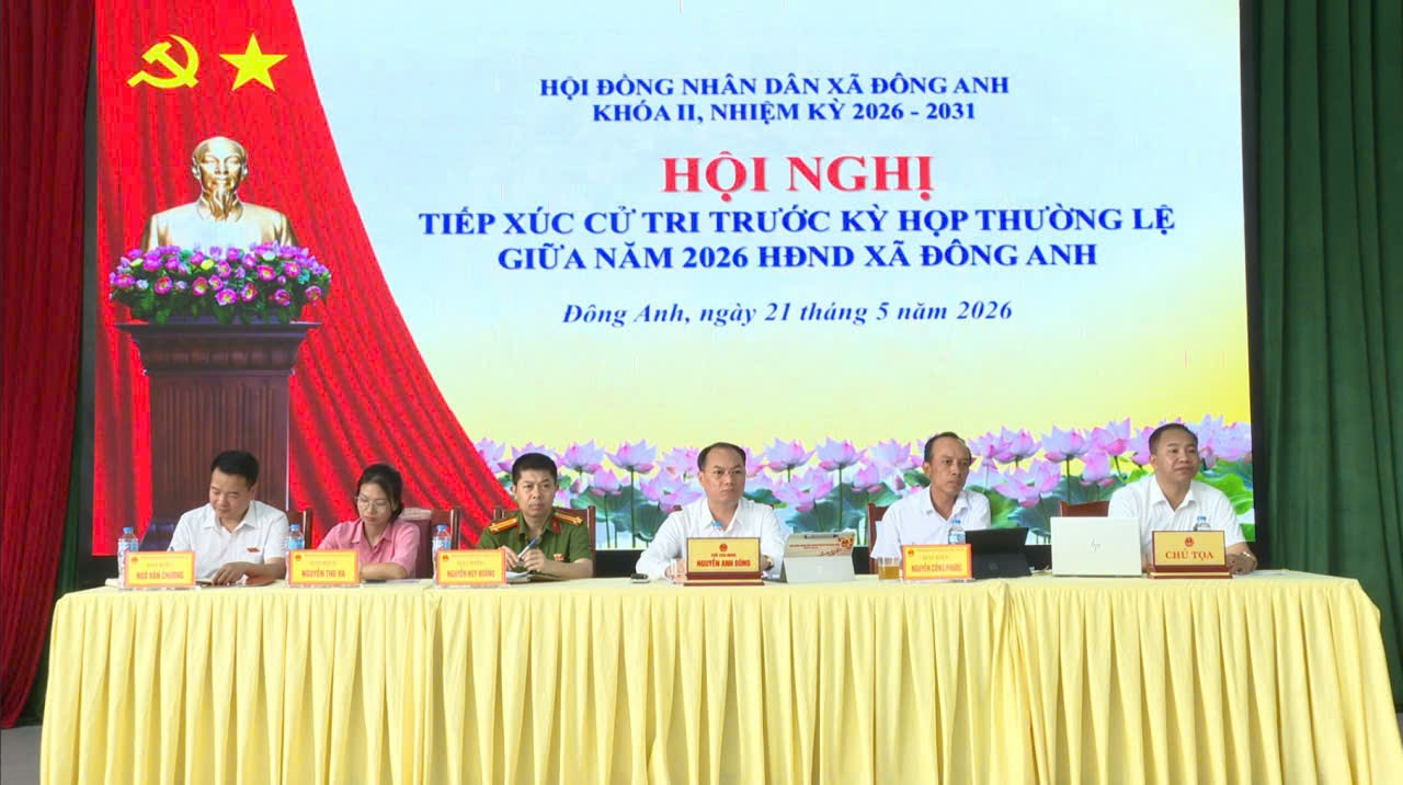 Đại biểu HĐND xã Đông Anh khoá II, nhiệm kỳ 2026-2031 tiếp xúc cử tri trước kỳ họp thường lệ giữa năm 2026- Ảnh 1.