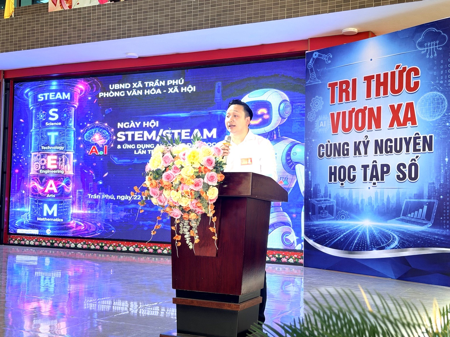 XÃ TRẦN PHÚ TỔ CHỨC NGÀY HỘI STEM/STEAM VÀ ỨNG DỤNG AI TRONG DẠY HỌC LẦN THỨ I NĂM 2026- Ảnh 1.